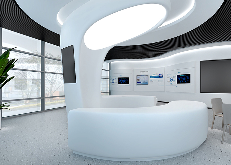  上海制氧设备展厅3D效果图设计 