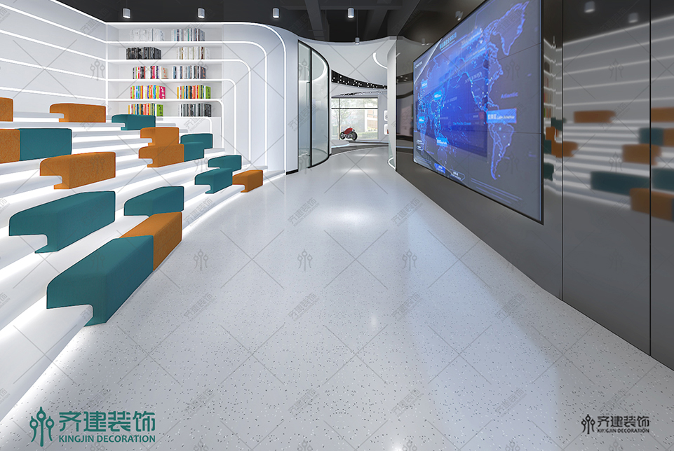 上海汤泉国际大厦办公室数字展厅装修设计 