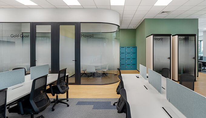 上海生物医药企业办公室品牌装修方案 