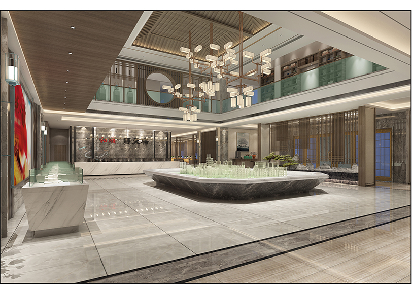  上海办公室装修公司和顺静天府售楼中心装修案例  